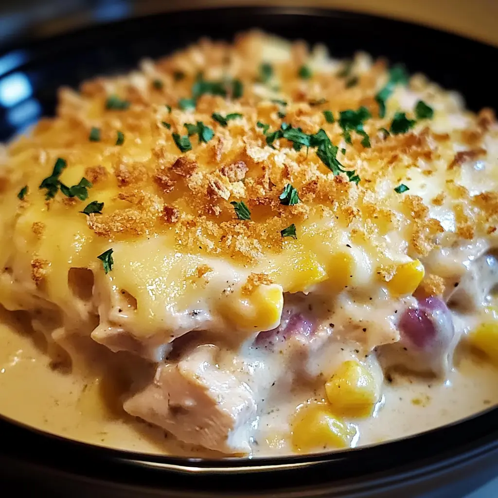 This Slow Cooker Chicken Cordon Bleu Casserole combines tender chicken, savory ham, and creamy cheese for a comforting meal that's easy to make. Perfect for busy weeknights, this dish bursts with flavor and pairs well with a side salad. Save this recipe now to impress your family or guests at your next gathering!