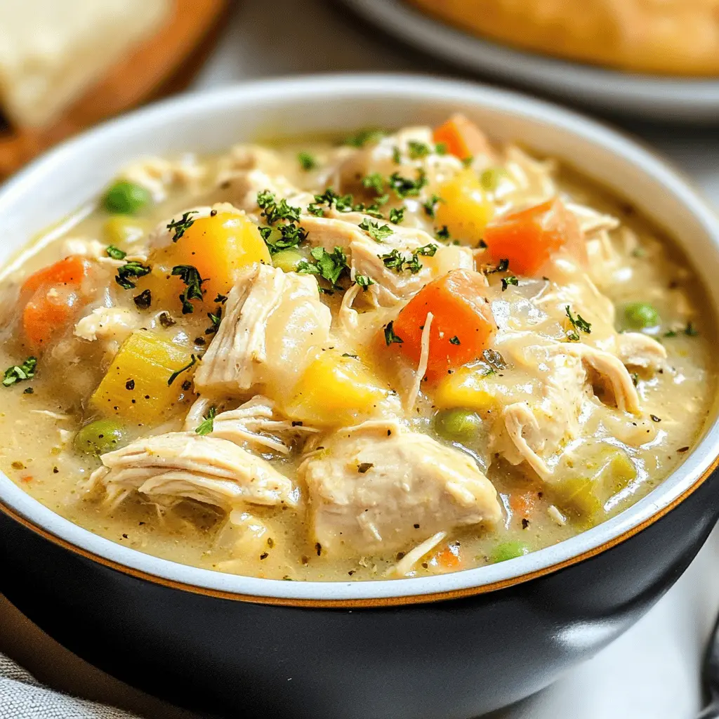 Cozy up with this easy Crock Pot Chicken Pot Pie recipe! Packed with tender chicken, wholesome veggies, and creamy goodness, it’s the perfect comfort food for chilly days. What's great is that it simmers to perfection while you go about your day. Save this recipe for a family dinner or a potluck—everyone will love it!