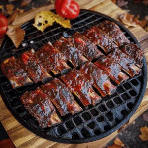 Get ready for the most tender, fall-off-the-bone ribs you've ever tasted! These grilled ribs, coated in a delicious blend of spices and barbecue sauce, promise to delight your taste buds. Perfect for summer cookouts or family gatherings. Save this recipe and impress your friends at the next barbecue!