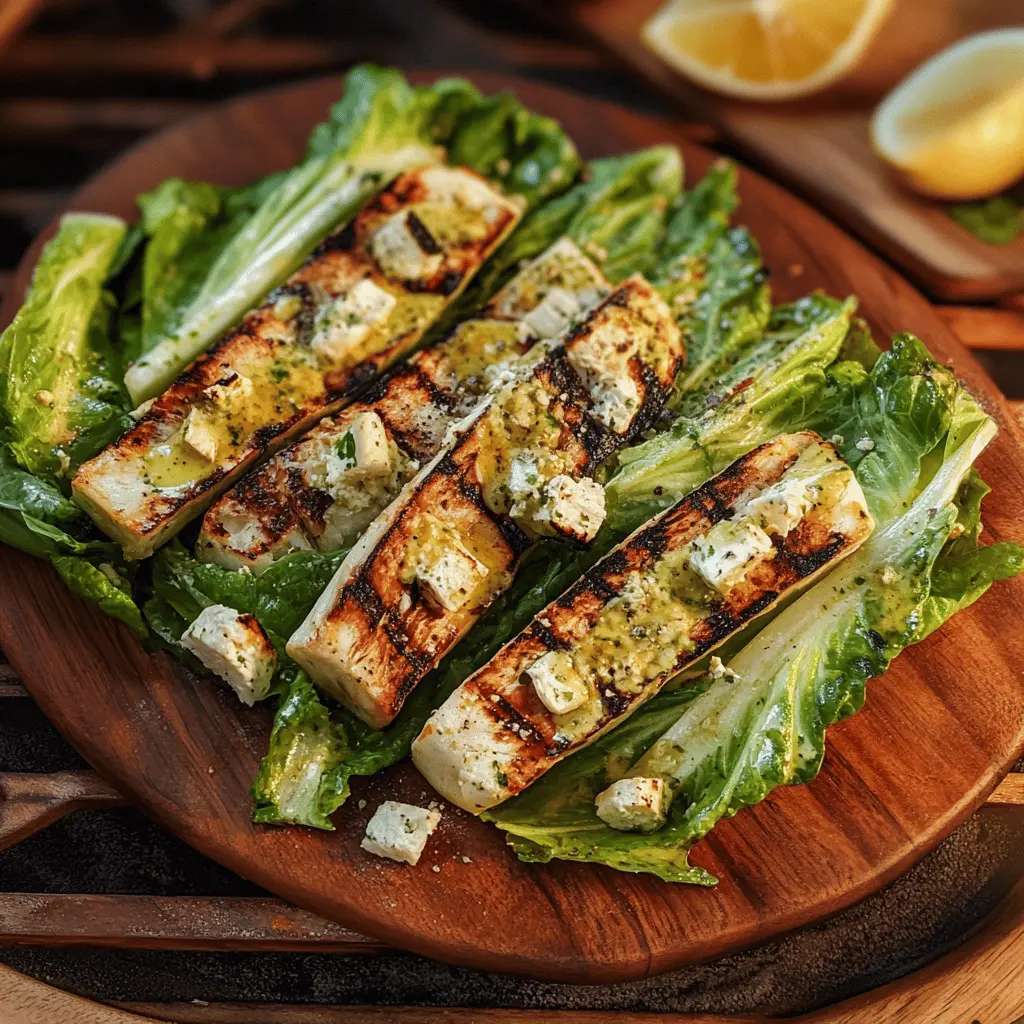 Fire up your grill for a fresh twist on a classic! This Grilled Caesar Salad features crisp romaine lettuce with smoky char and a creamy dressing. Who knew salad could be this exciting? Perfect for a summer BBQ or a light dinner. Save this recipe to impress your friends next time you're entertaining!