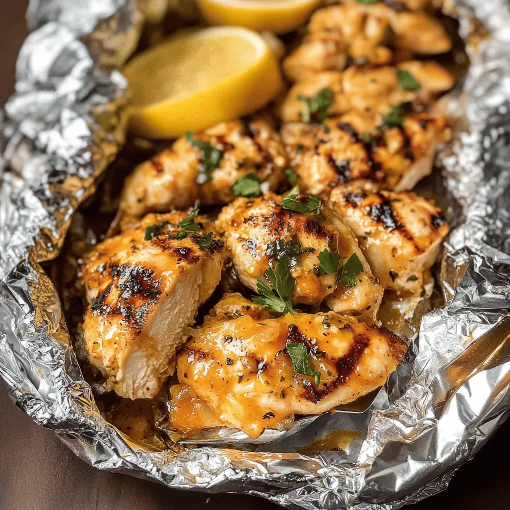 Transform your grilling game with these easy Grilled Crack Chicken Foil Packets! Packed with tender chicken, crispy bacon, and cheesy goodness, this dish is a perfect blend of flavors that everyone will love. Ideal for family dinners or summer barbecues, these foil packets make cleanup a breeze. Save this recipe for your next outdoor cookout!
