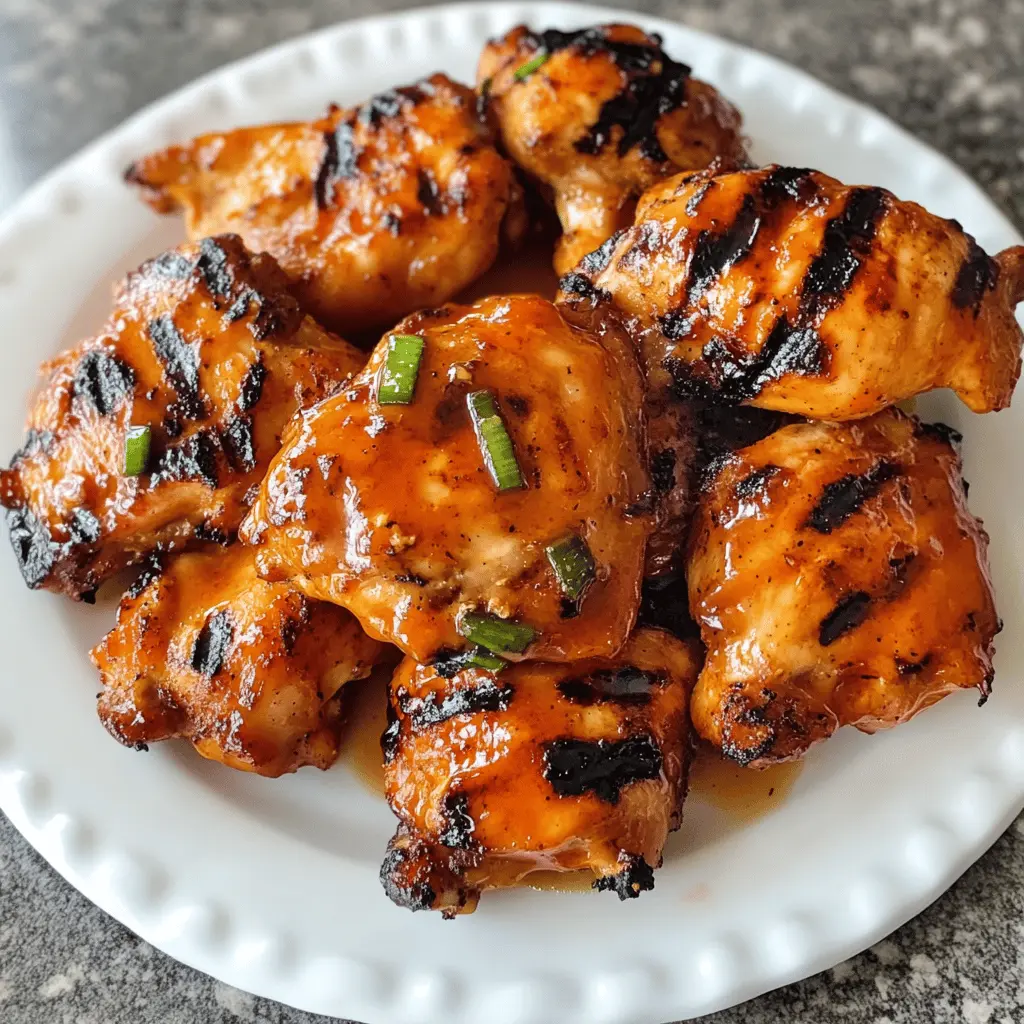 Get ready for a flavor explosion with these Grilled Honey Buffalo Chicken Thighs! Juicy, tender chicken marinated in a perfect blend of spicy buffalo sauce and sweet honey creates a delicious balance. Ideal for summer barbecues or casual dinners, this recipe will surely impress your guests. Save this pin to try it for your next meal!