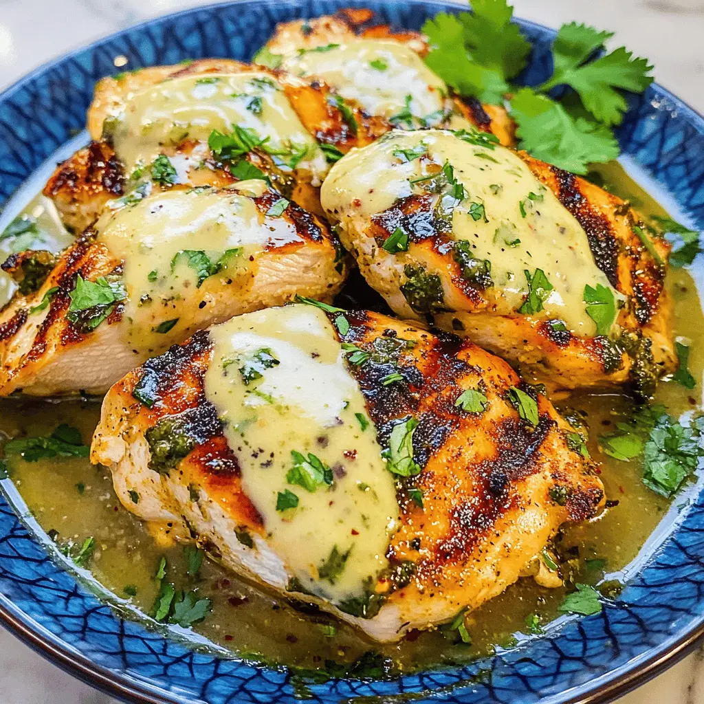 Juicy chicken breasts topped with zesty salsa verde and melted pepper jack cheese make this dish a family favorite! Perfect for summer barbecues or a quick weeknight dinner, this flavorful recipe will impress everyone at the table. Save this Grilled Salsa Verde Pepper Jack Chicken pin for a delicious meal idea any night!