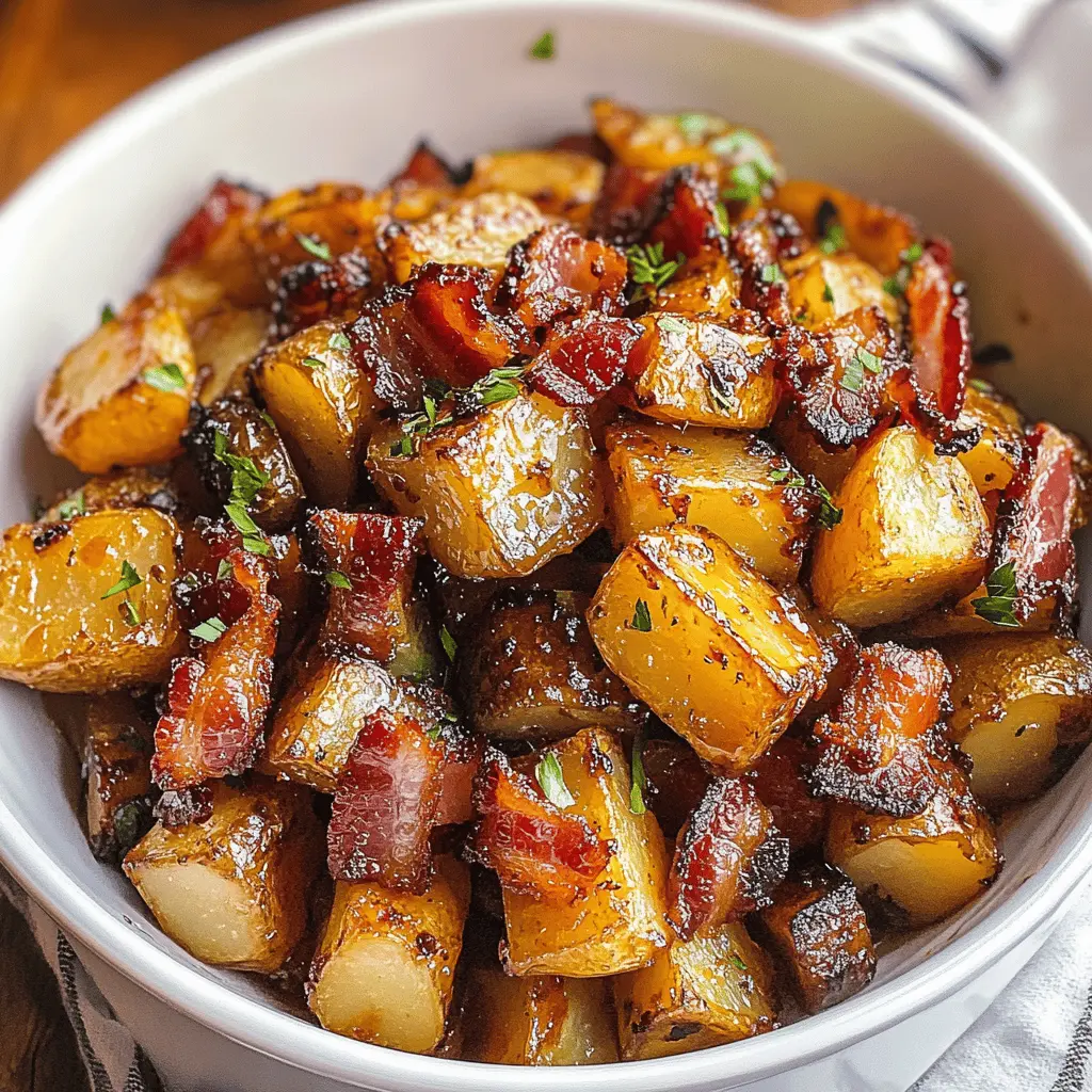 Get ready for a delicious twist on a classic side dish! These honey bacon roasted potatoes combine the crispy, savory goodness of bacon with the sweet richness of honey, creating an irresistible flavor. Perfect for family dinners or special occasions. Don’t forget to save this recipe for your next gathering – your guests will love it!