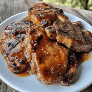 Fire up your grill for these Juicy Grilled Pork Chops with a tantalizing Spicy Peach Glaze! This recipe combines savory pork with a sweet and spicy sauce that’s perfect for summer cookouts. Ideal for family dinners or gatherings with friends, these chops are sure to impress. Save this pin for a mouthwatering meal that brings a burst of flavor to your plate!