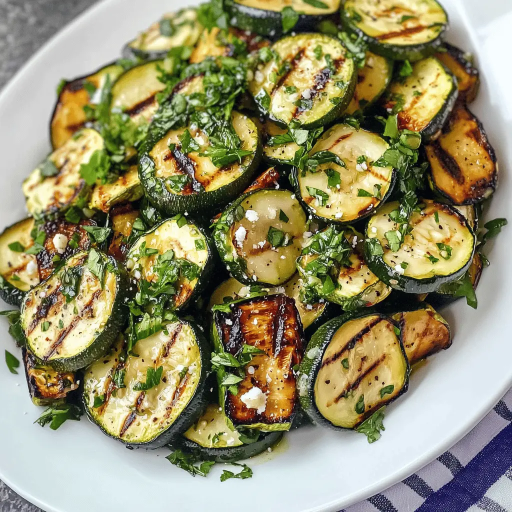 Brighten your table with this delicious Mediterranean Style Grilled Zucchini Salad! Filled with fresh, grilled zucchini, juicy tomatoes, and a splash of tangy lemon, it's a perfect side for summer gatherings or a light lunch. This vibrant dish combines healthy ingredients for a burst of flavor. Save this recipe and bring a taste of the Mediterranean to your next meal!
