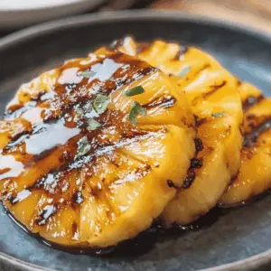 Get ready to elevate your summer BBQs with this mouthwatering grilled pineapple recipe! This dish features juicy pineapple slices perfectly caramelized with a sweet brown sugar rum glaze. It’s simple yet delicious, making it a fantastic dessert or a tropical side dish for your next gathering. Save this recipe to impress your guests and enjoy the taste of summer anytime!